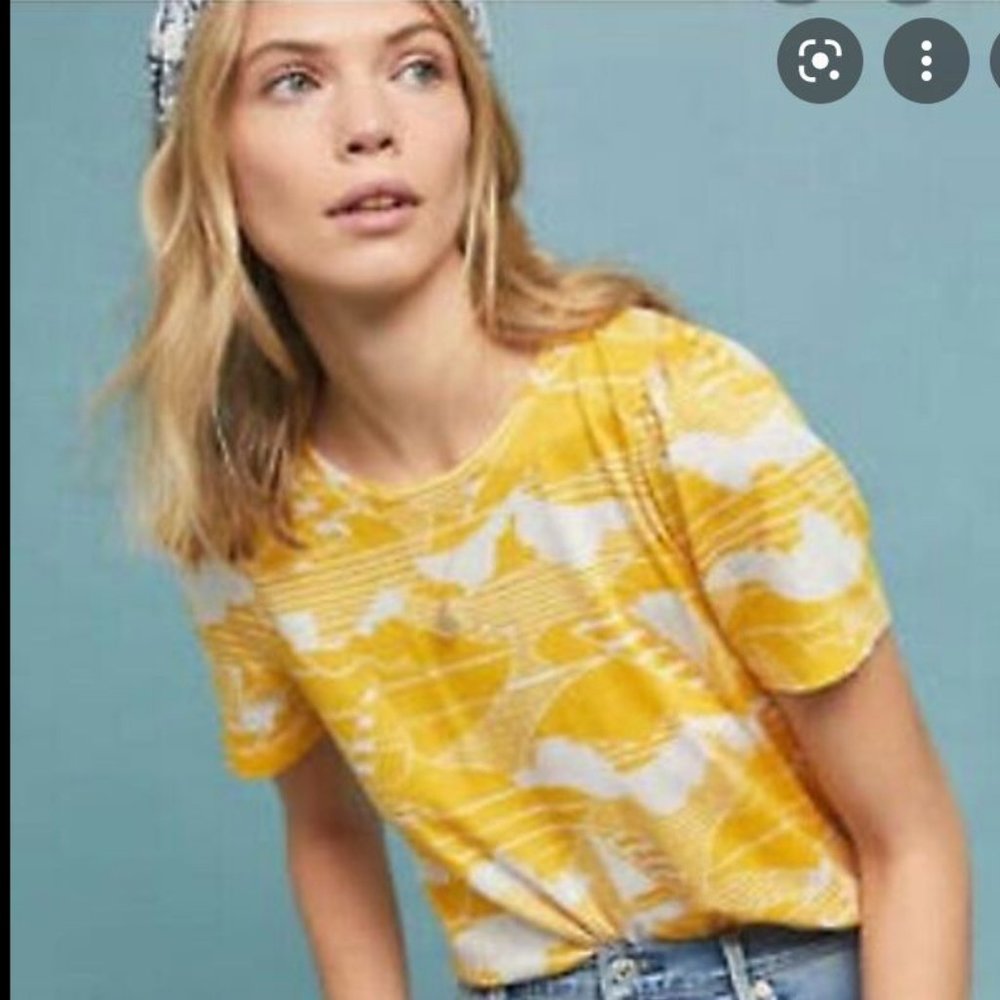 Anthropologie 52 Conversations Tee Shirt Sailboat